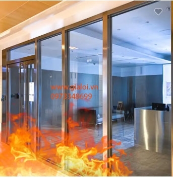 Giá vách nhôm kính chống cháy Gia Lợi